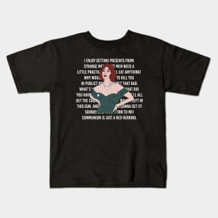 Miss Scarlet's Clue Quotes Kids T-Shirt